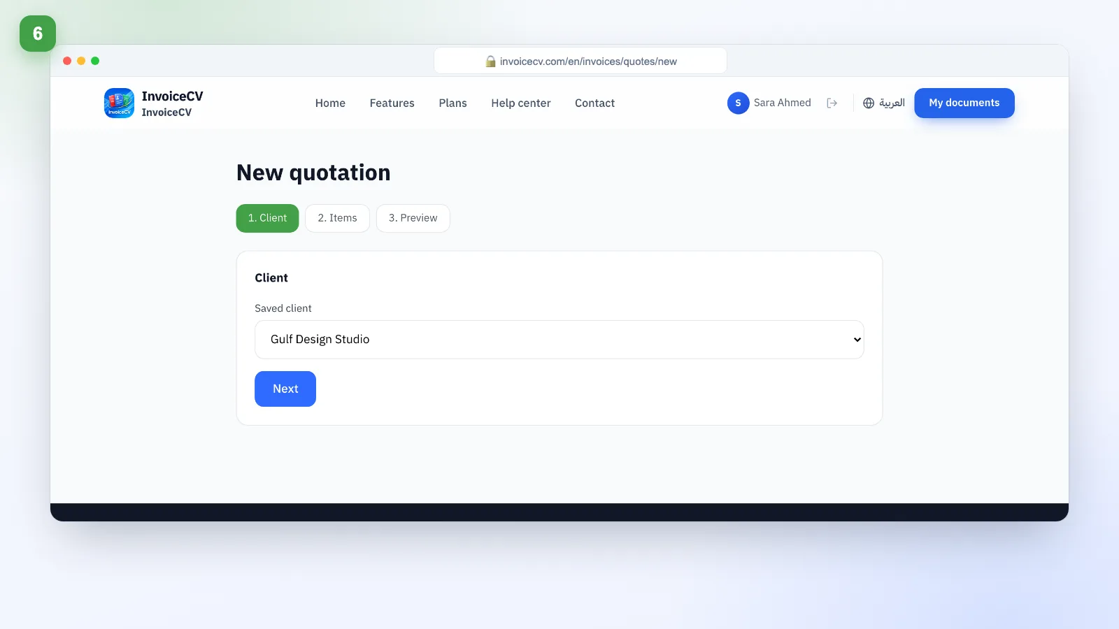 Create a quotation