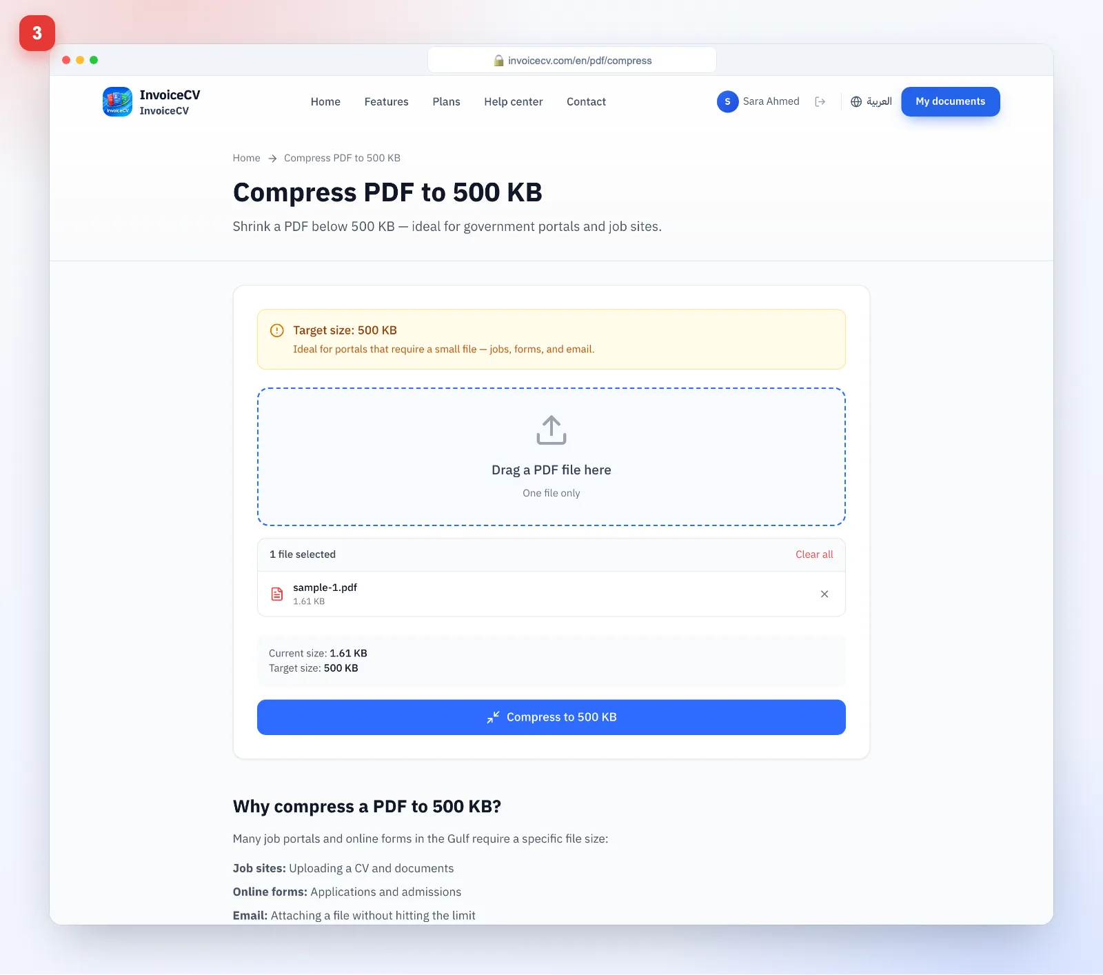 Compress to a target size