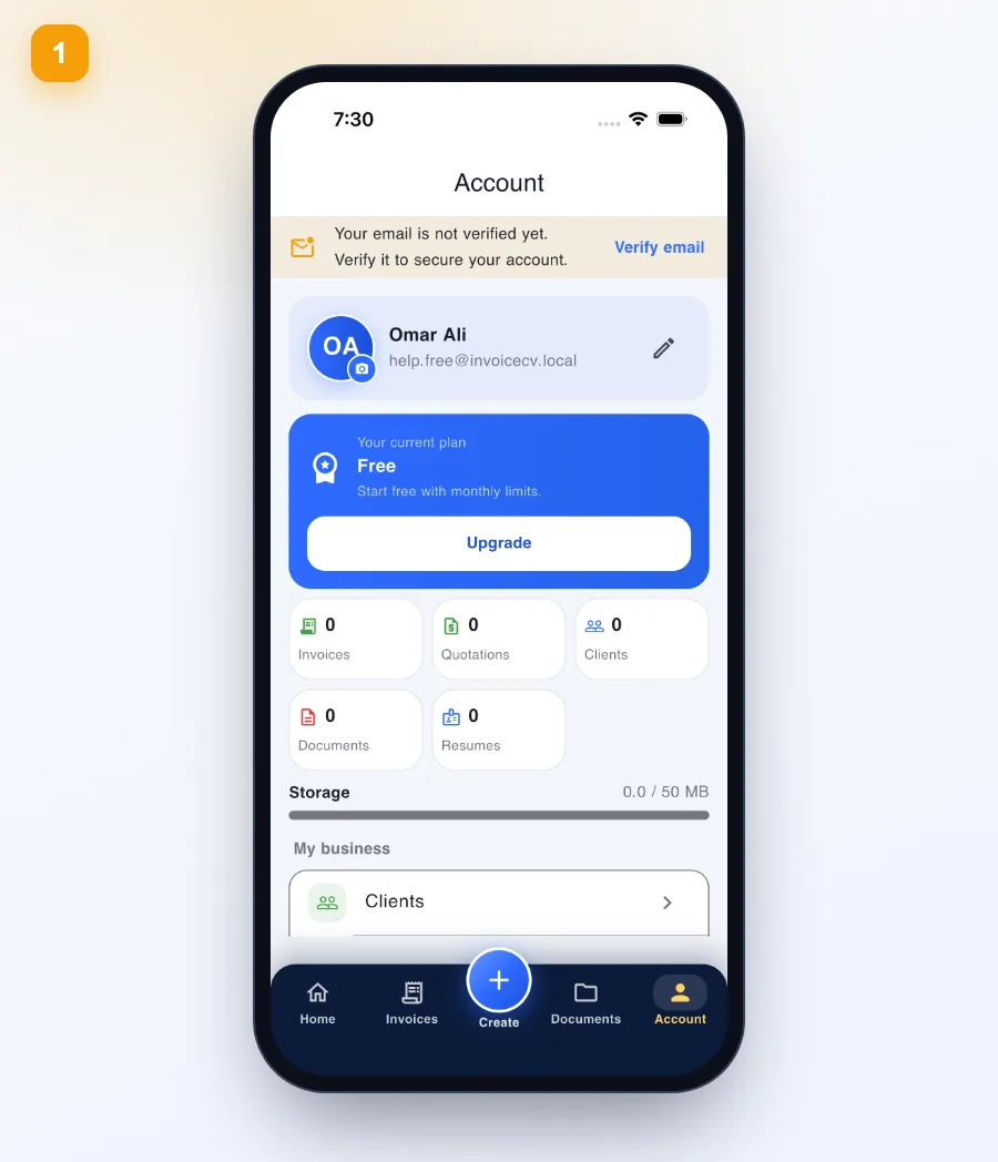 Open Account